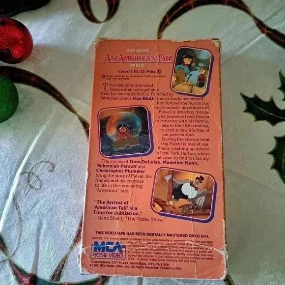 Classic Movie VHS AN AMERICAN TAIL - Picture 2 of 2